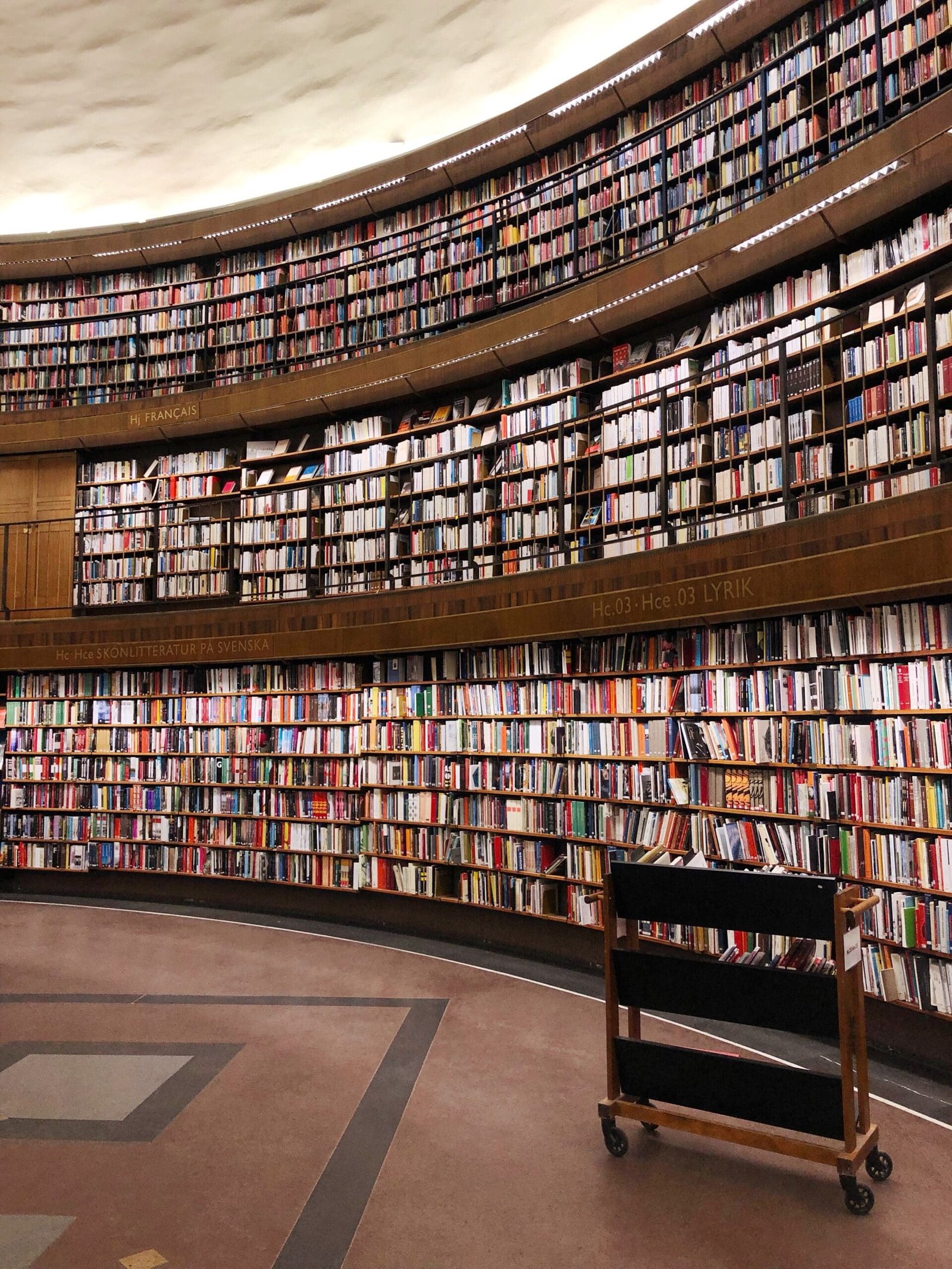 Stockholm Public Library stacks